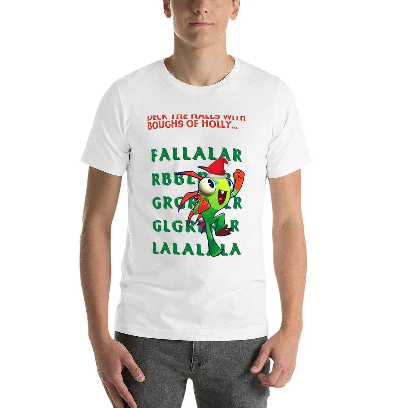 Рождественская Тройная футболка Murloc с круглым вырезом распродажа тройник