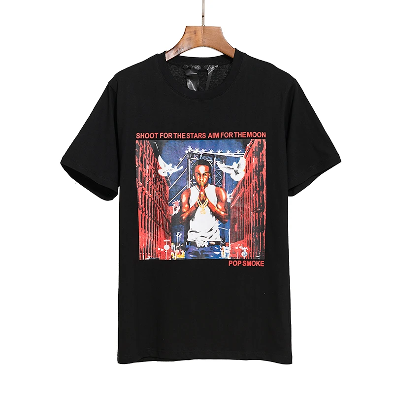 

VLONE Men's / Women's Couples Casual Fashion Trend High Street Loose HIP-HOP100% Cotton Printed Round Neck T-Shirt 1539
