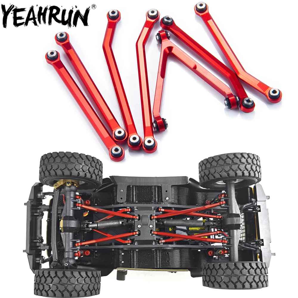 

YEAHRUN Metal Shortened Link Rod Steering Pull Rod with Ball Head For 1/24 Axial SCX24 AXI00001 AXI00002 AXI00006 RC Crawler Car
