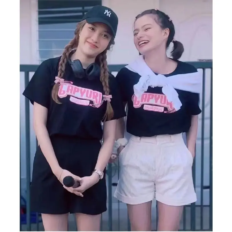 

New Thailand Stars Drama GAPtheseries Freen Becky FreenBecky Costume T-shirt Couple Gift Honey Girlfriend Mami Fans