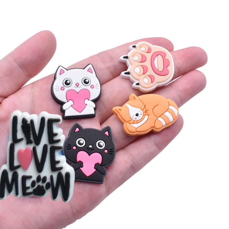 Подвески для обуви украшения подходят Crocs аксессуары милые булавки кошек