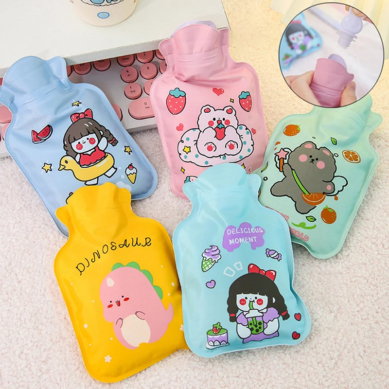 

Mini Cartoon Water-filling Hot-water Bag Rubber Hot Water Bottle Hand Warm Explosion-Proof Hot Handbag Portable Hot Water Bags