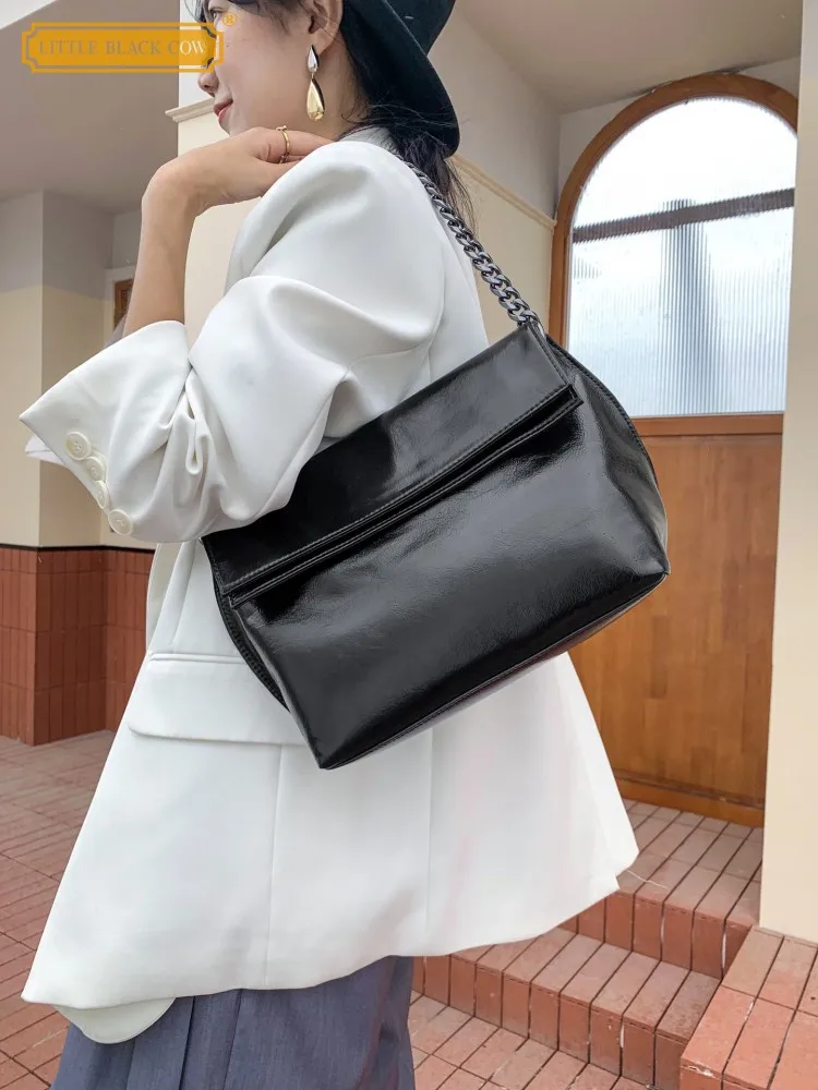 Сумка-мессенджер женская из натуральной кожи элегантная офисная сумочка на