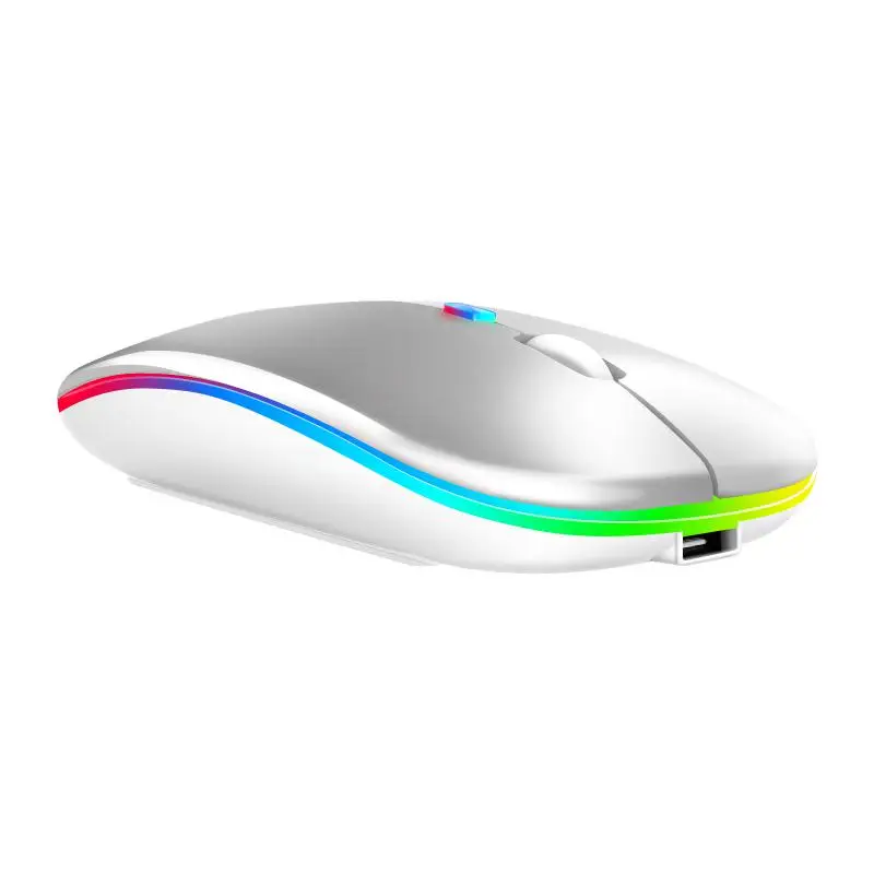 

Portable Wireless Mouse 1600dpi Rgb Mouse Wireless Mouse For Laptop 2.4ghz Mice For Windows/ /android/ipados Silent