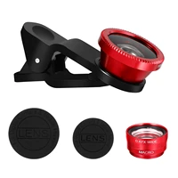 1 set wide angle camera lens 3 in 1 lens macro lens fisheye and wide angle lens