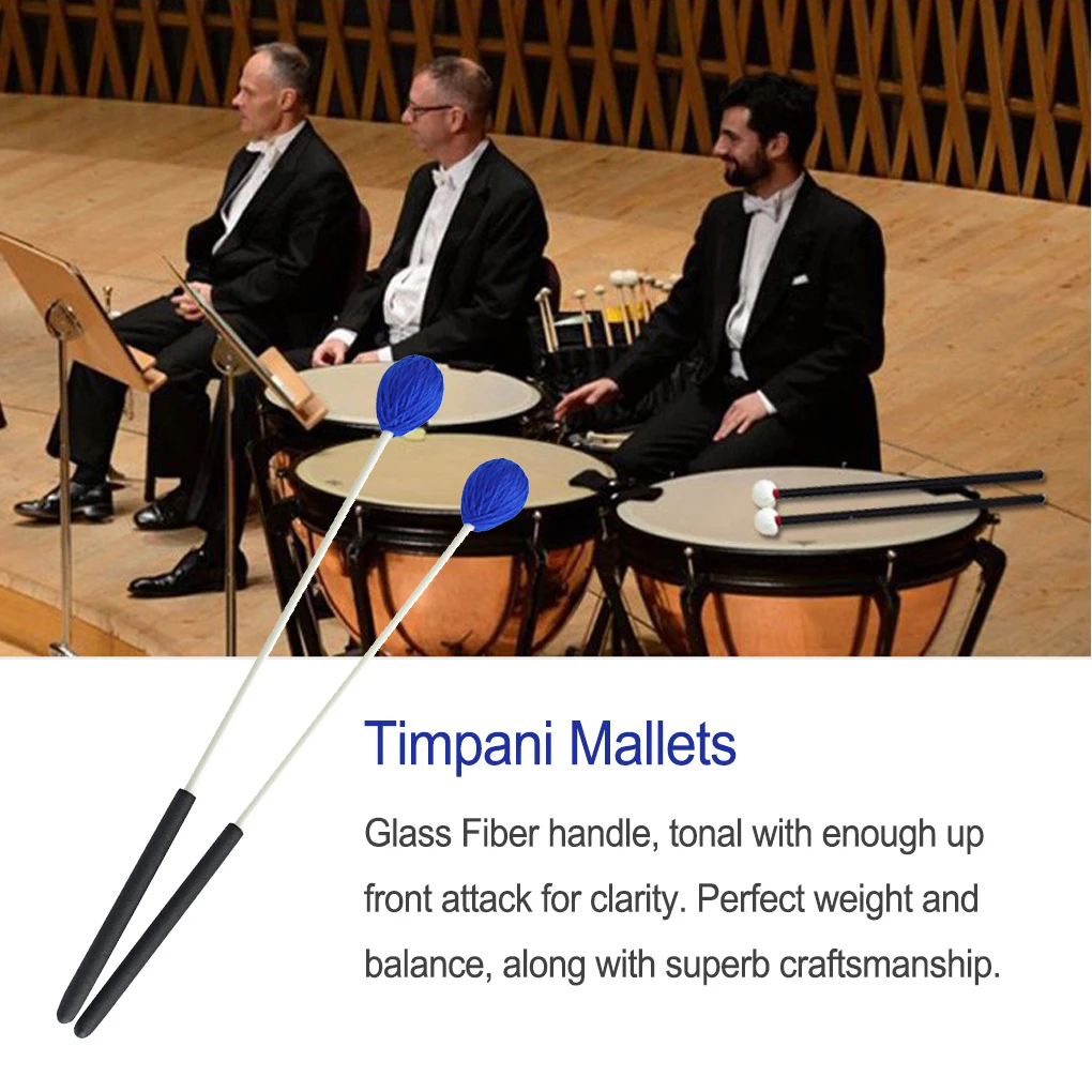 

Timpani Mallet Long Drumsticks Music Instruments Hammer Beginner Drum Mallets with Simple Handle Percussion Instrument Component