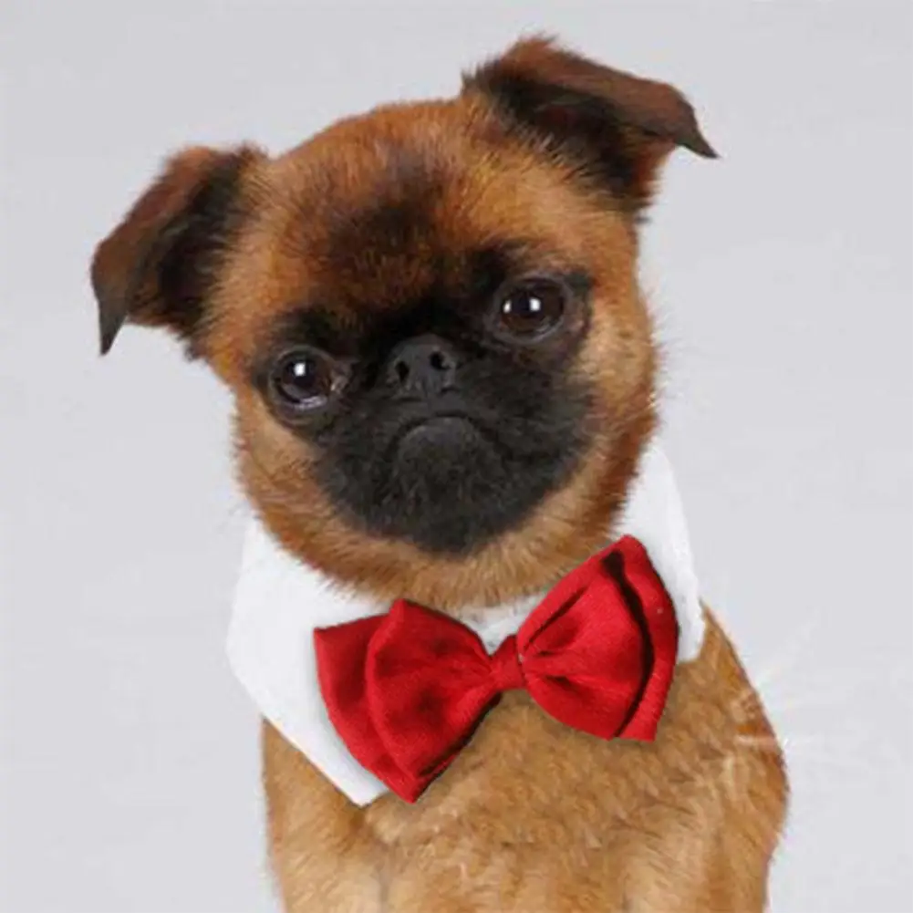

1PC Pet Puppy Dogs Adjustable Bow Tie Collar Necktie Bowknot Bowtie Holiday Wedding Decoration Accessories New