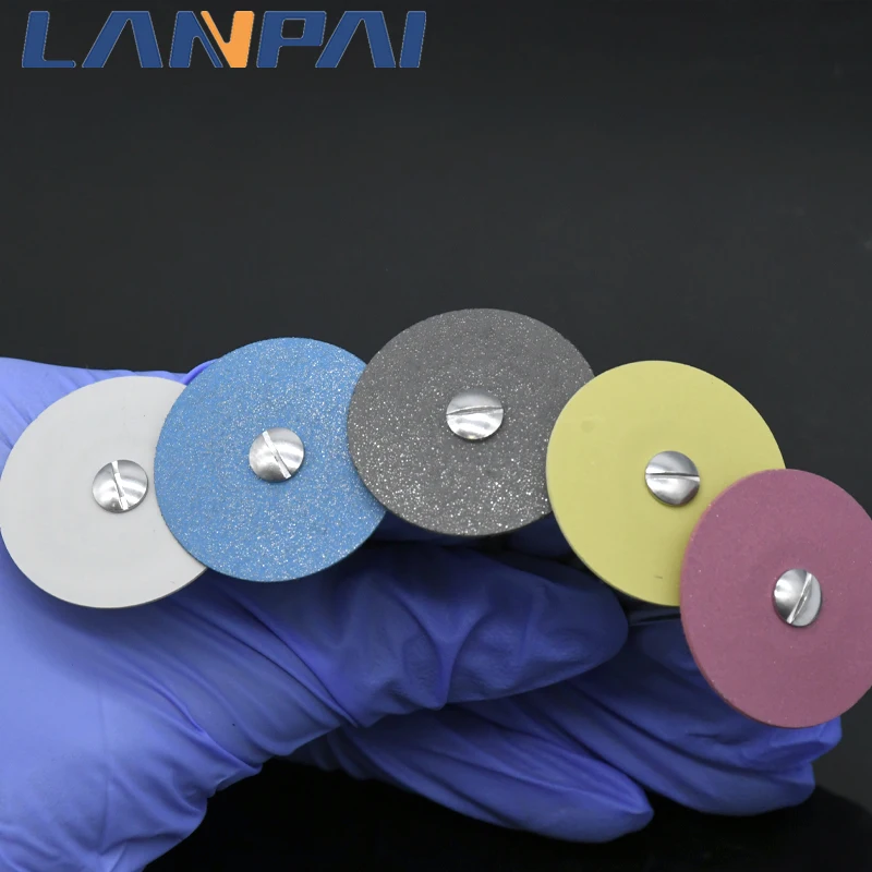Lanpai Dental Rubber Diamond Grinding Head Highlight Polishing Series Dentist Instruments For Zirconia Burs Laboratory
