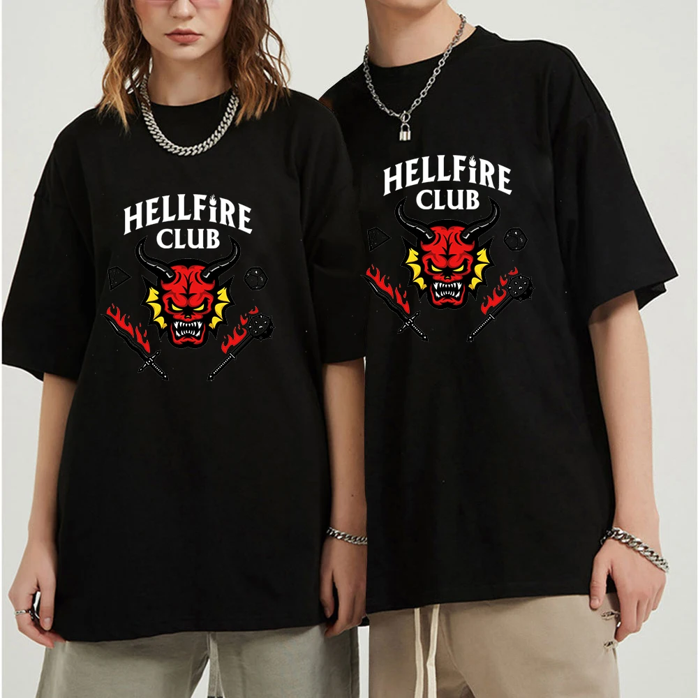 

2022 New Stranger Things Printed 3D T-shirt Men Women Hellfire Club Fashion Casual T Shirt Harajuku Streetwear Cool Tops