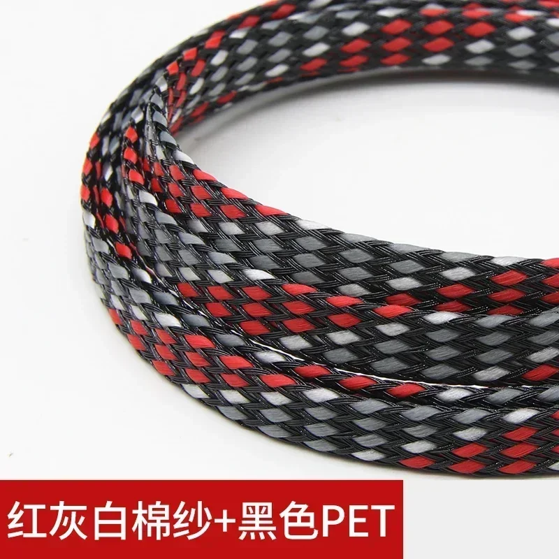 1/3/5/10 м плетеная муфта из полипропилена, хлопок, ПЭТ-пряжа 4, 8, 12 мм, мягкая проволочная обмотка, изолированный защитный жгут для кабеля, оболочка для кабеля