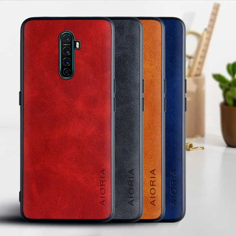 

Case for OPPO Reno Ace funda Luxury Vintage leather Skin hoesje phone cover for oppo reno ace case coque capa business