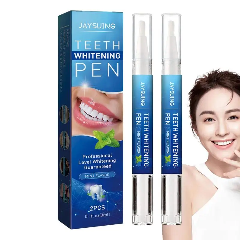 

3ml Teeth Whiten Pen Tooth Gel Whitener Bleach Remove Stains Oral Hygiene Instant Smile Teeth Whiten Kit Cleaning Serum 2Pcs
