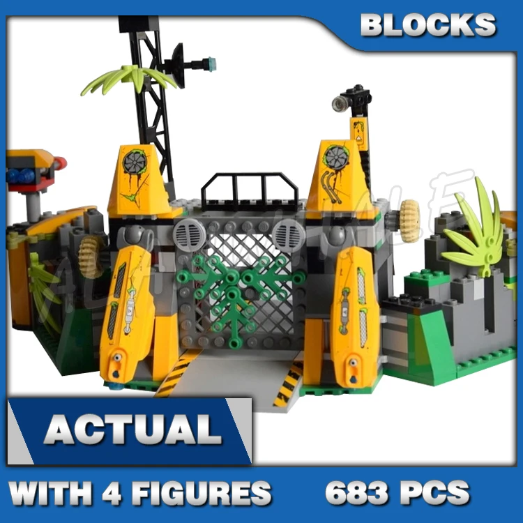 683 шт. Chima Lavertus' Outland Base Workshop Lion Spider Vehicle Trap Plant 10079 Строительные блоки игрушки
