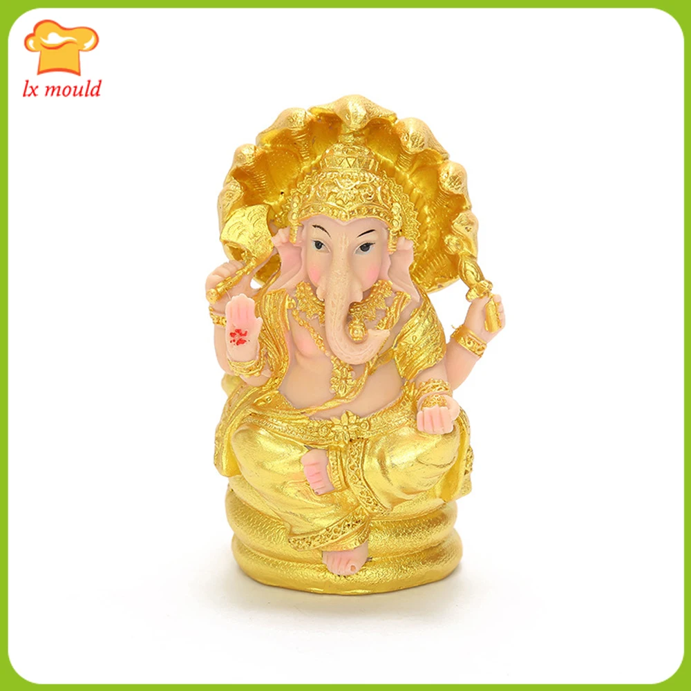 

LXYY New 3D Snake & Buddha Statue Silicone Mould Religious Candle Mold Soap Resin Wax Craft Handmade God Statue Molds