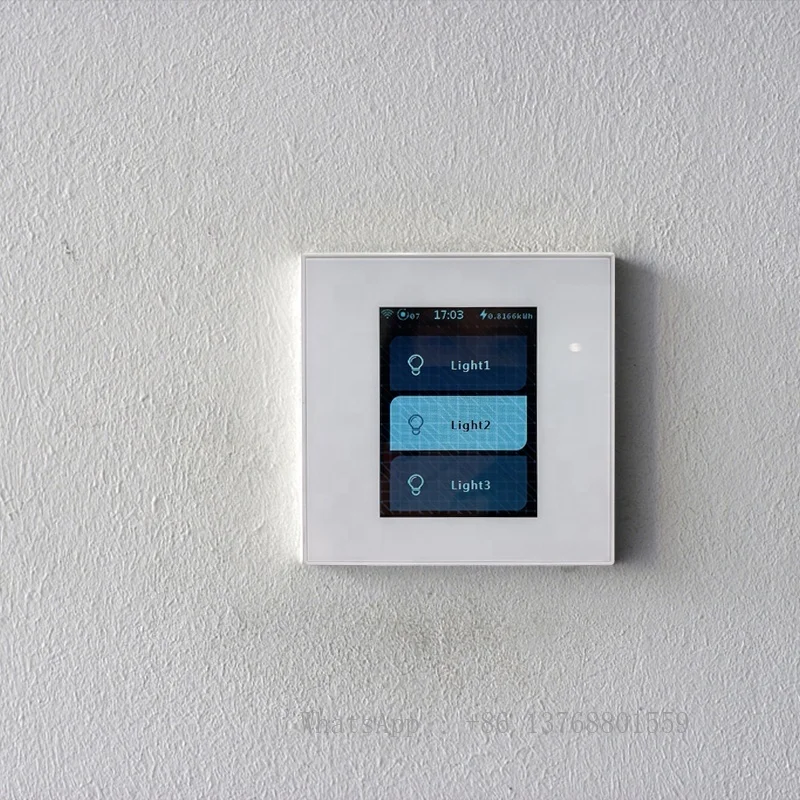 Lanbon 2024 Новый умный переключатель L8 LCD 7 в 1 модель 1/2/3 Gang настенный сцены для штор