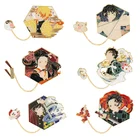 Брошь в стиле аниме рассекающий демонов, брошь киметсу No Yaiba, жесткая эмалированная брошь на булавке, брошь на рюкзак, булавка на воротник сумки, подарки