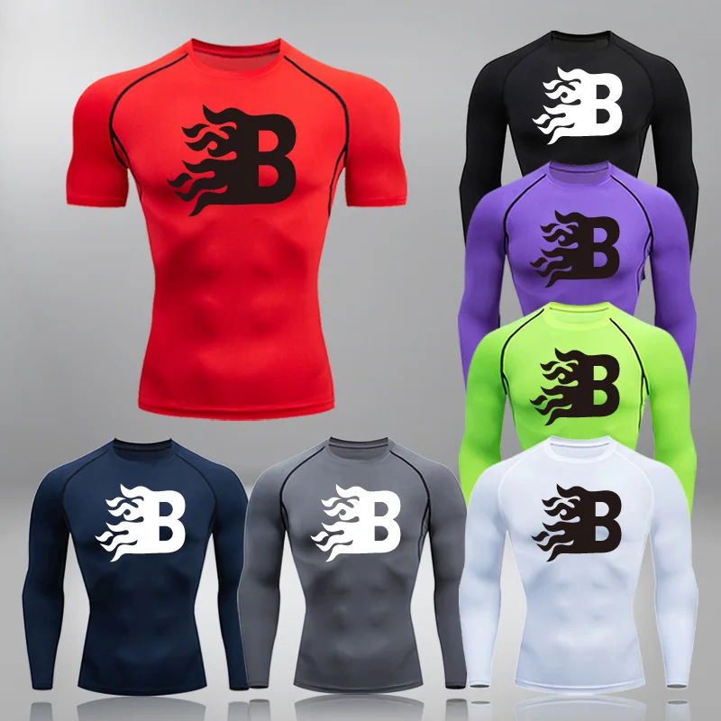 

Футболки для бега, футболки, мужская футболка, спортивная одежда, футболки для бега, быстросохнущие штаны, Компрессионные спортивные футболки, фитнес, тренажерный зал