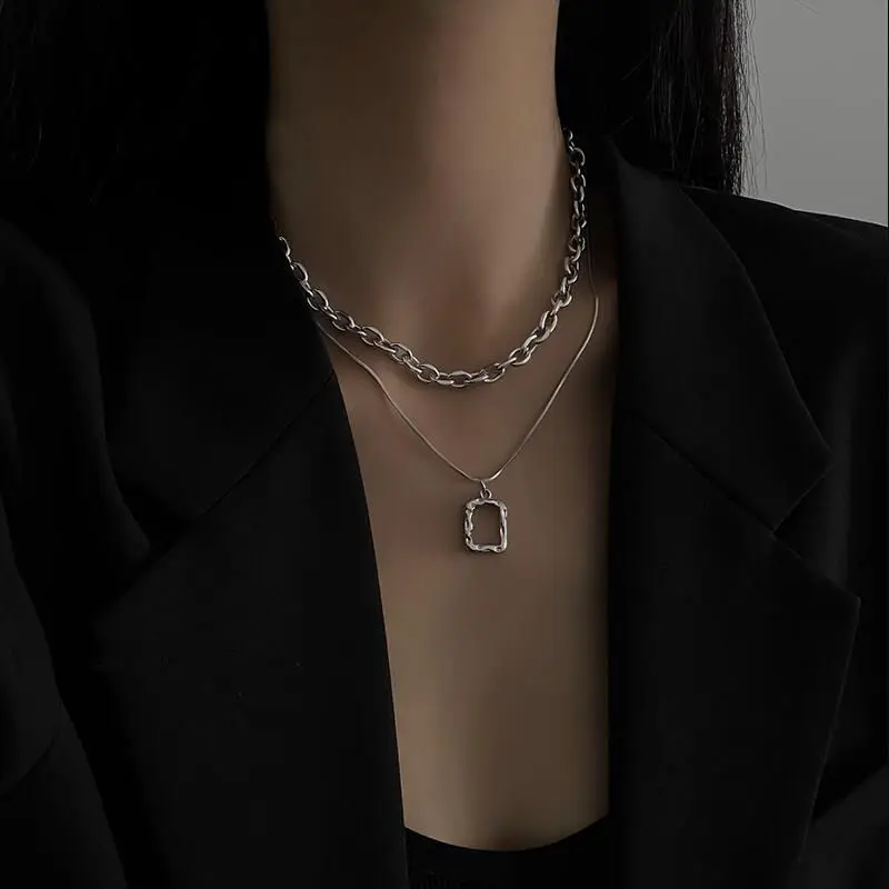 Новинка 2022 геометрический дизайн металлическая квадратная Двухуровневая