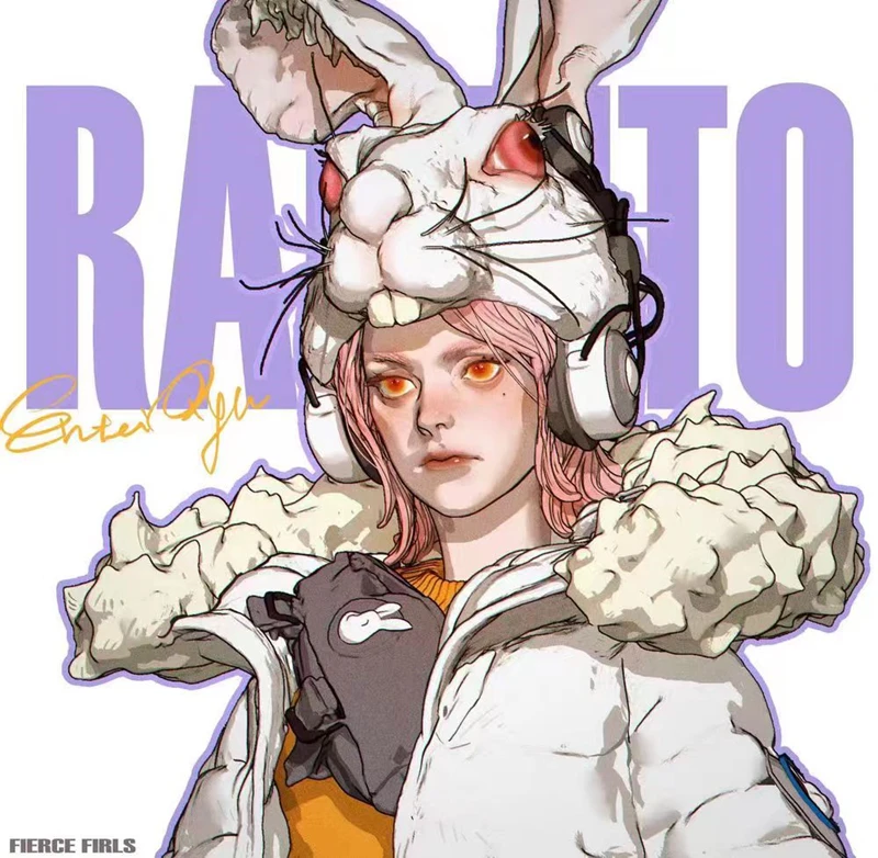 Фото Набор фигурок из смолы Rabbito, неокрашенный гаражный набор из смолы, модель GK №1