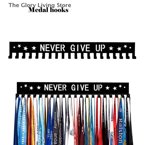 Medal Display Rack Metal Medal Hanger Holder Organizer Wall Mounted Large Capacity Award Holder For Race Soccer Sports Karate
