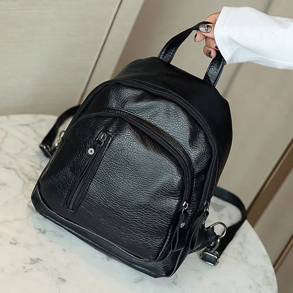 

High Quality Waterproof Leather Women Backpack Fashion Anti-theft Women Backpacks Famous Brand Ladies Large Capacity Backpack