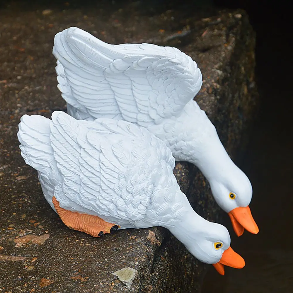 

Двор Газон уличная комнатная поилка утка Статуэтка утенок садовое украшение утки скульптура для пар