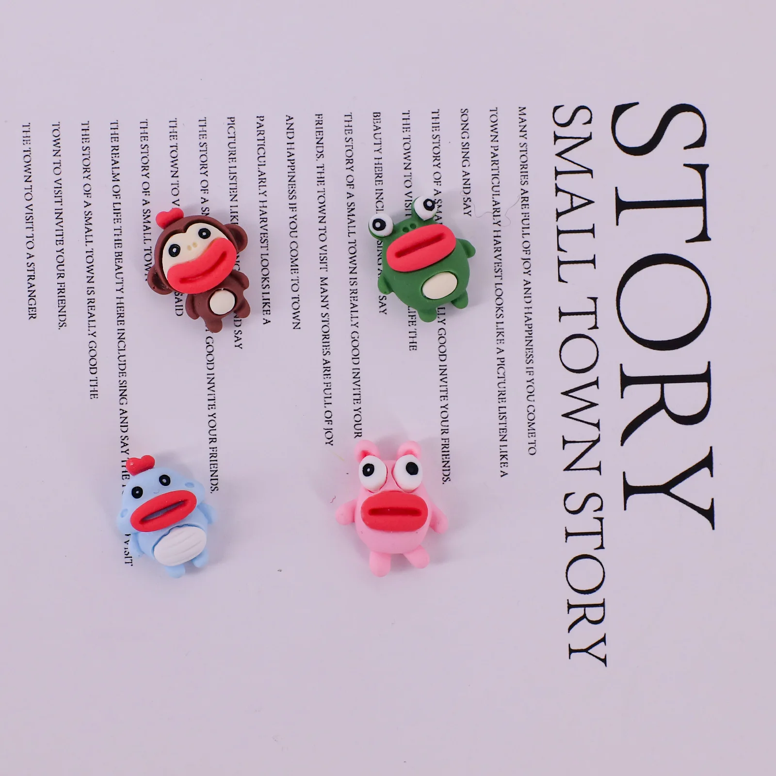 4 шт. маленькие полимерные украшения Миниатюрные модели животных с гиалуроновой