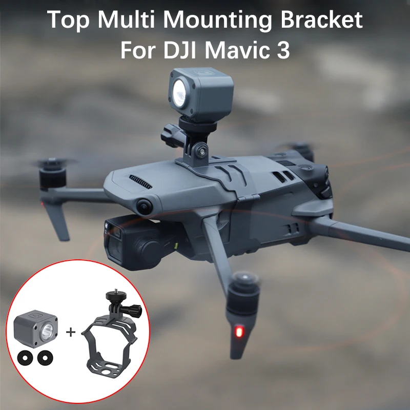 

For DJI Mavic 3 Drone Top Bracket Night Flight Light Action 2/GoPro Sports Camera Multi Mounting Fixing Holder Adapter Accessory