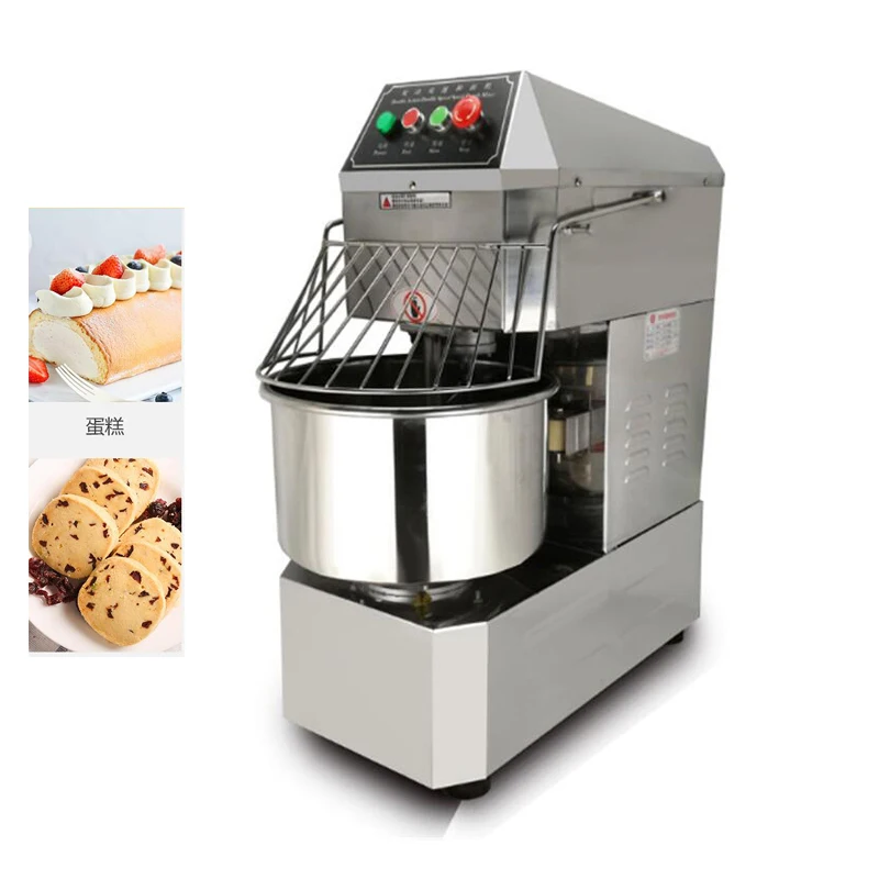 

40L Capacity Wheat Dough Mixer Food Grade Stainless Steel Bowl Kneading Machine Food Mixing Machine Eggs Blender