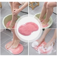 foot scrubber for showering cleansing exfoliating massaging feet without bending foot circulation pain relief non slip suction