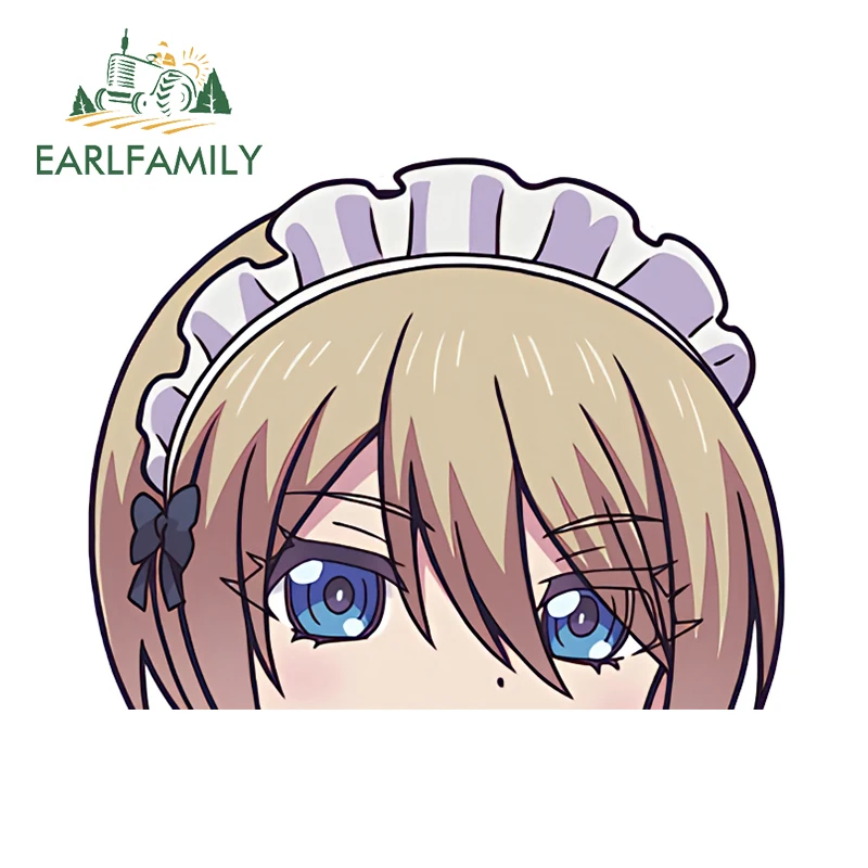 EARLFAMILY 13 см x 10 3 Akane Hououji Peeker автомобильные наклейки Аниме Chibi Maid JDM интересные