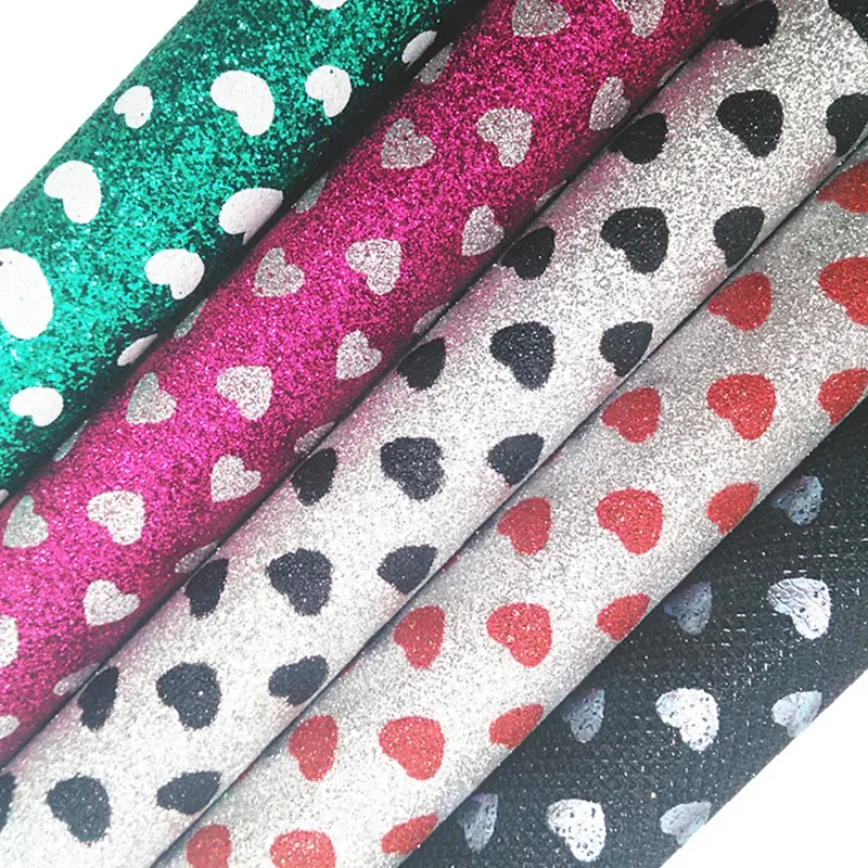 Искусственная кожа в форме сердца Святого Валентина ткань простыни для