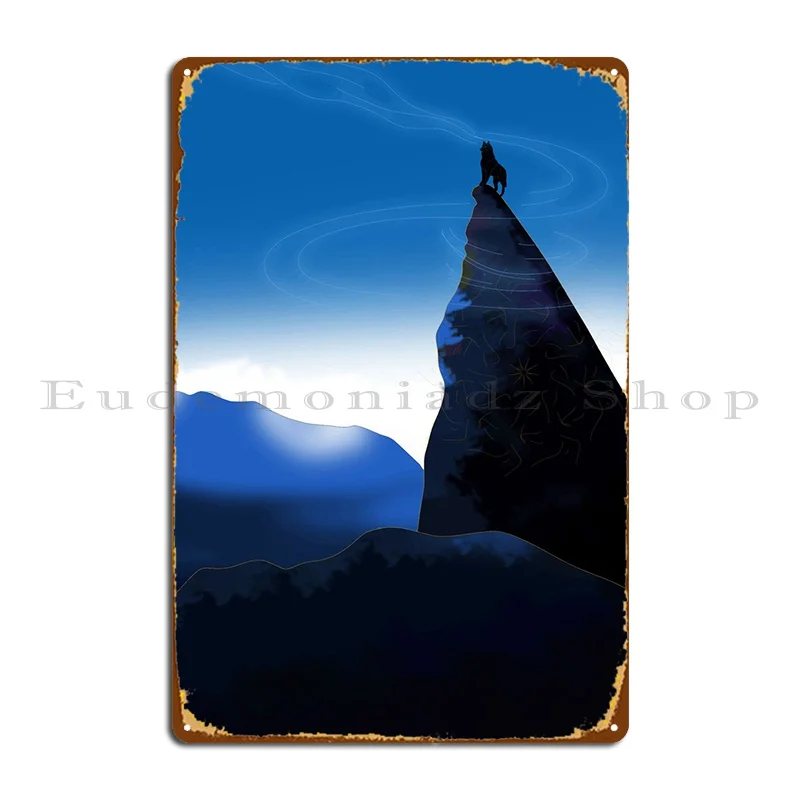 

Wolf Spirit Metal Sign Cinema Kitchen Club Iron Classic Tin Sign Poster