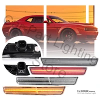 for 2018 dodge challenger 4x smoked led front and rear side marker light scat packsrt hellcat srt hellcat redeye widebody