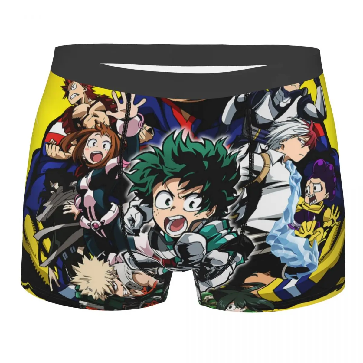 

Мужские шорты-боксеры, трусы с коллажем из игры «Моя геройская Академия», нижнее белье со средней талией, женское сексуальное нижнее белье