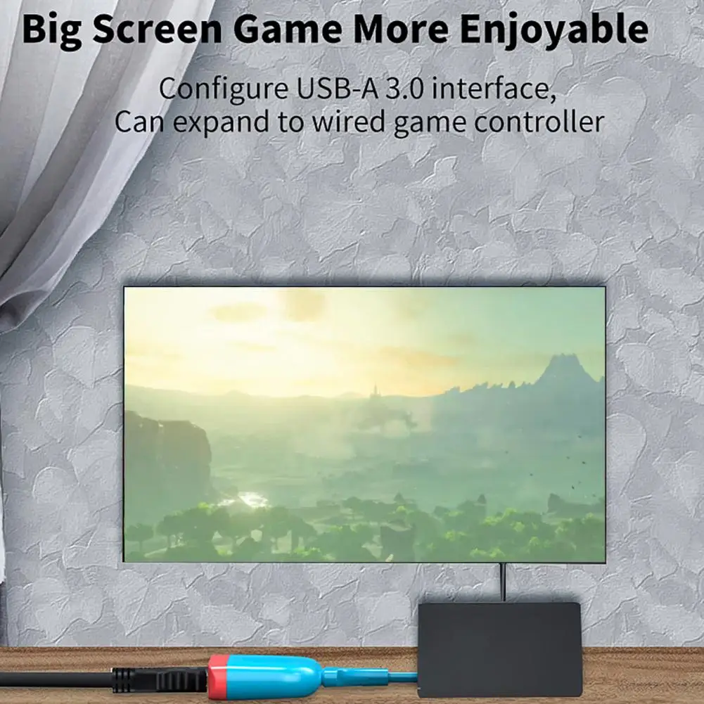

Replacement Convenient USB-C to 4K HDMI-compatible USB 3.0 Switch TV Hub Lightweight Switch Docking Station Multifunctional