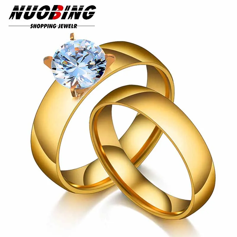 

Cubic Zirconia Women's and Men's Crystal Engagement Charm Jewelry Accessories Fashion Simple 6MM Stainless Steel Ring Gift