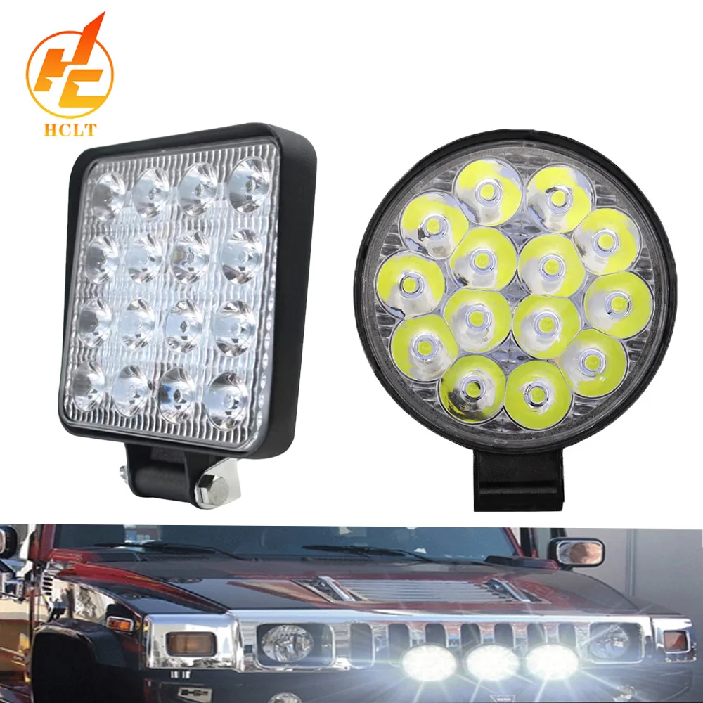 Автомобильная лампа дневного света для внедорожного вилочного погрузчика, 48 Вт, 6500K