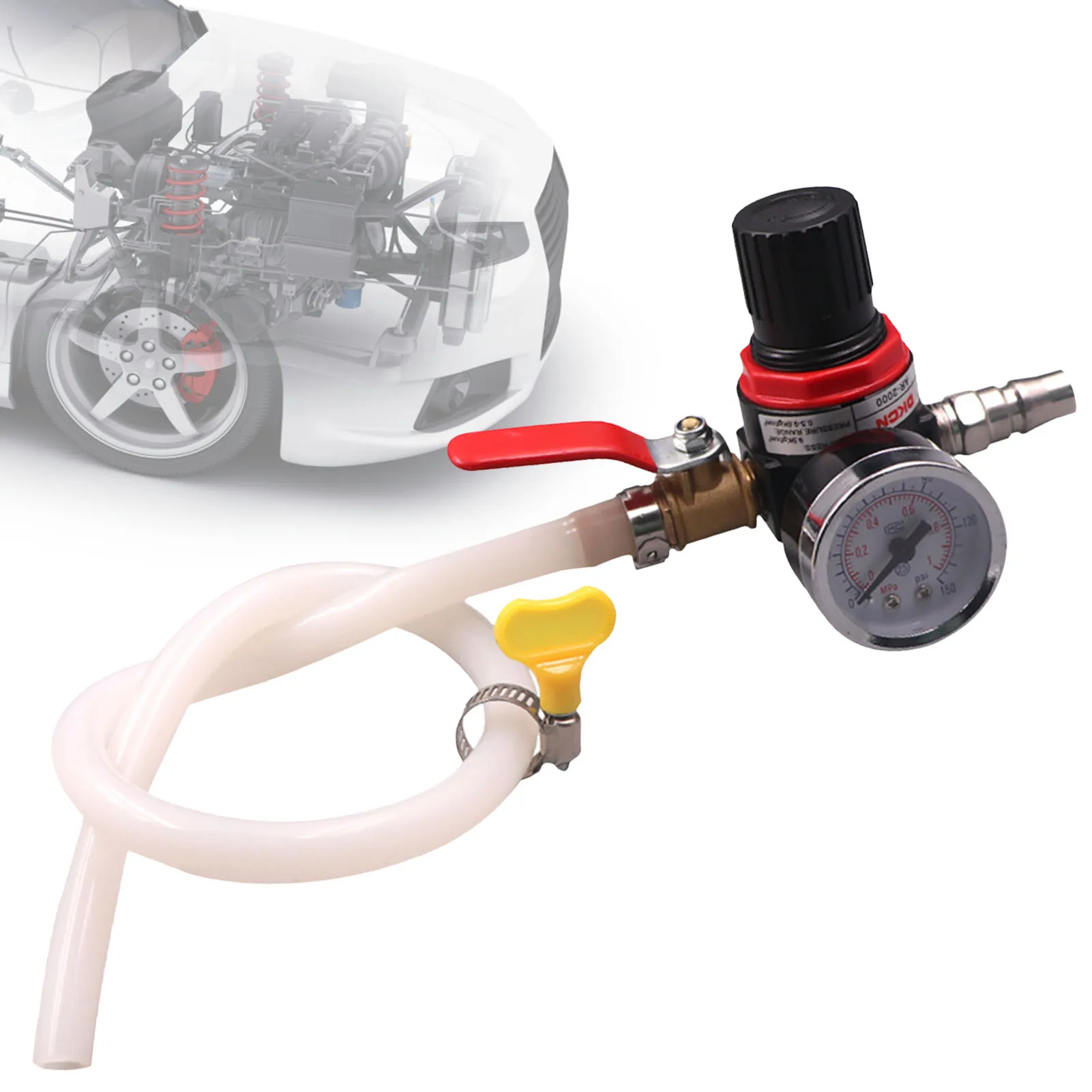 

Car Cooling Radiator Pressure Tester Universal Auto Radiator Pressure Tester Pressure Gauge Cooling System Pressure Test