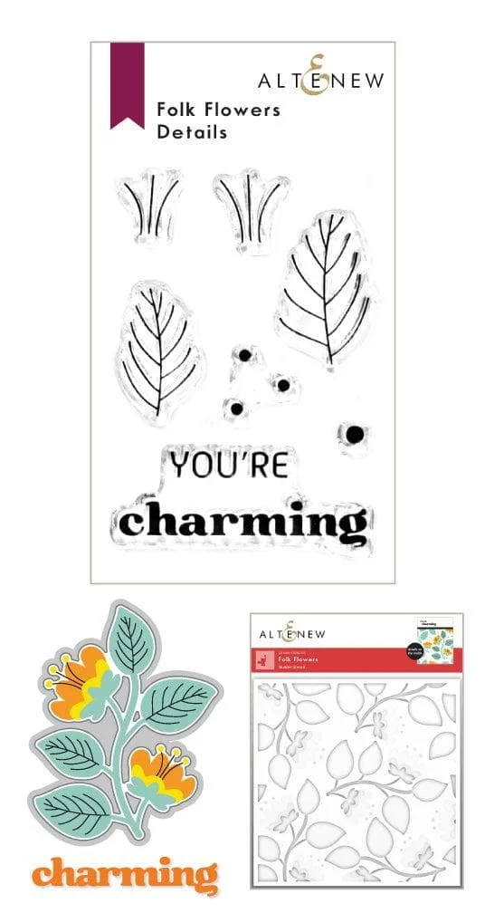

Folk Flowers Cutting Dies & Stamps & Stencil Scrapbook Diary Decoration Stencil Embossing Template DIY Greeting Card Handmade