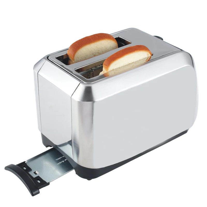 Stainless Steel Single/Double Side Bread Baking Oven Machine 2 Slot Electric Toaster Automatic Breakfast Toast Sandwich Maker