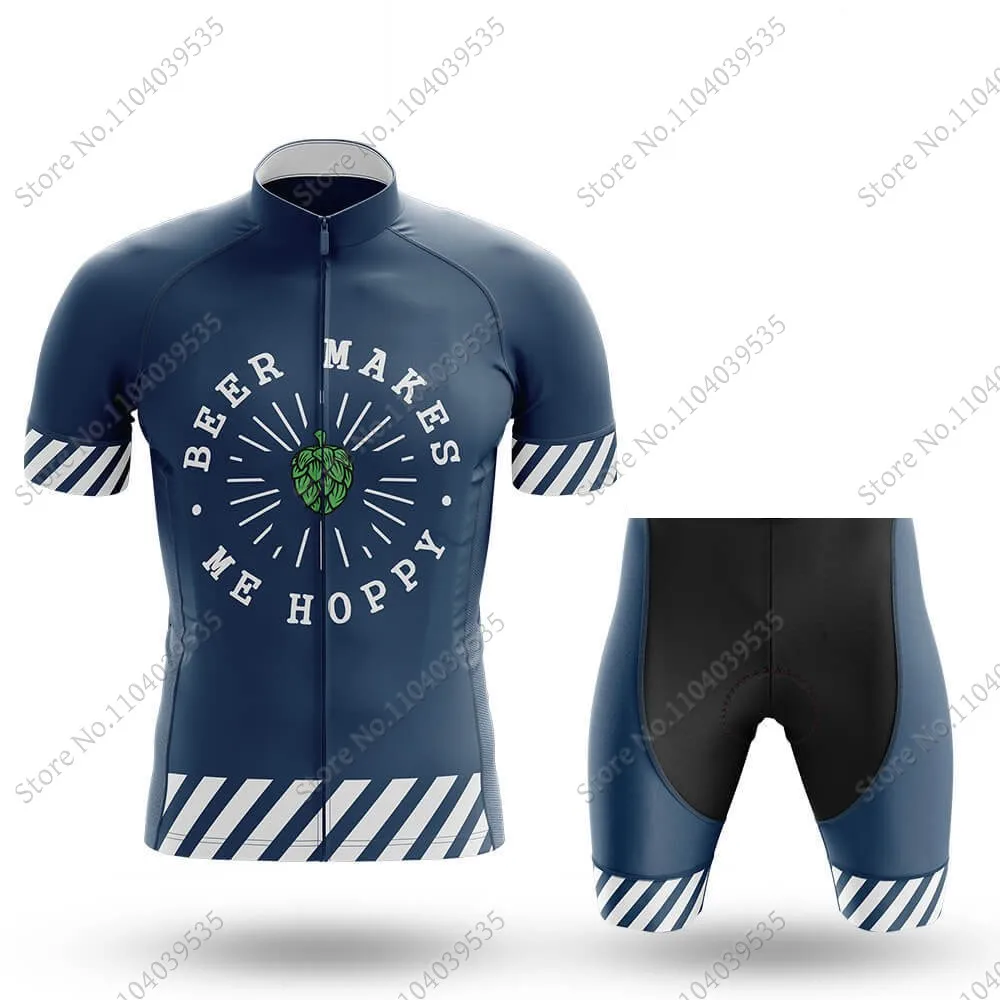 2024 пивной велосипедный комплект из Джерси мужская летняя одежда в стиле ретро