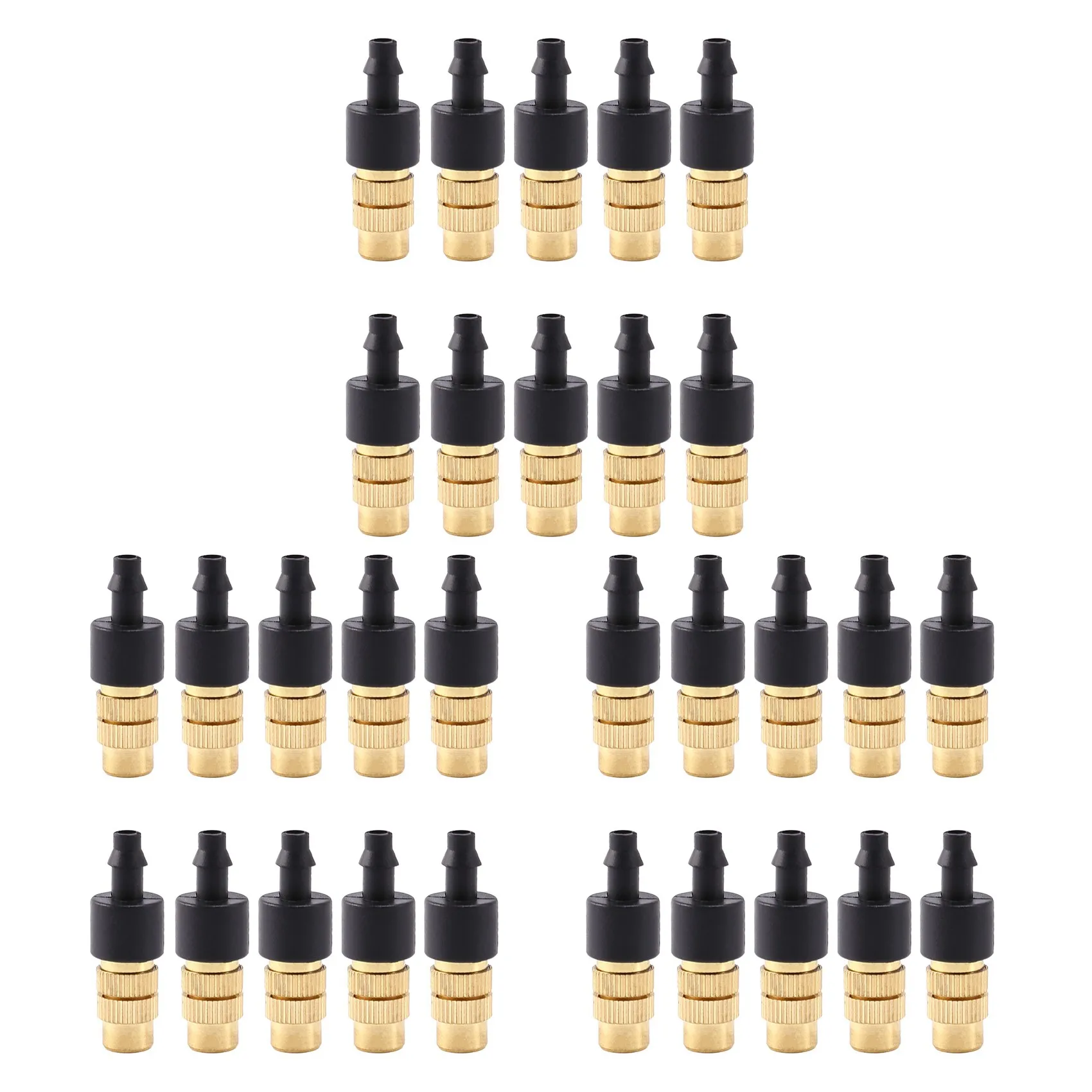 

30 Pcs Adjustable Misting Nozzle for Gardening Sprinkle Brass Watering Sprinkler Sprayer for Irrigation System