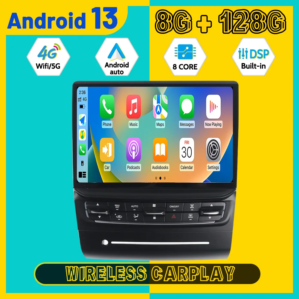 10 26-дюймовый навигационный 8-ядерный мультимедийный плеер Carplay для Maserati Quattroporte