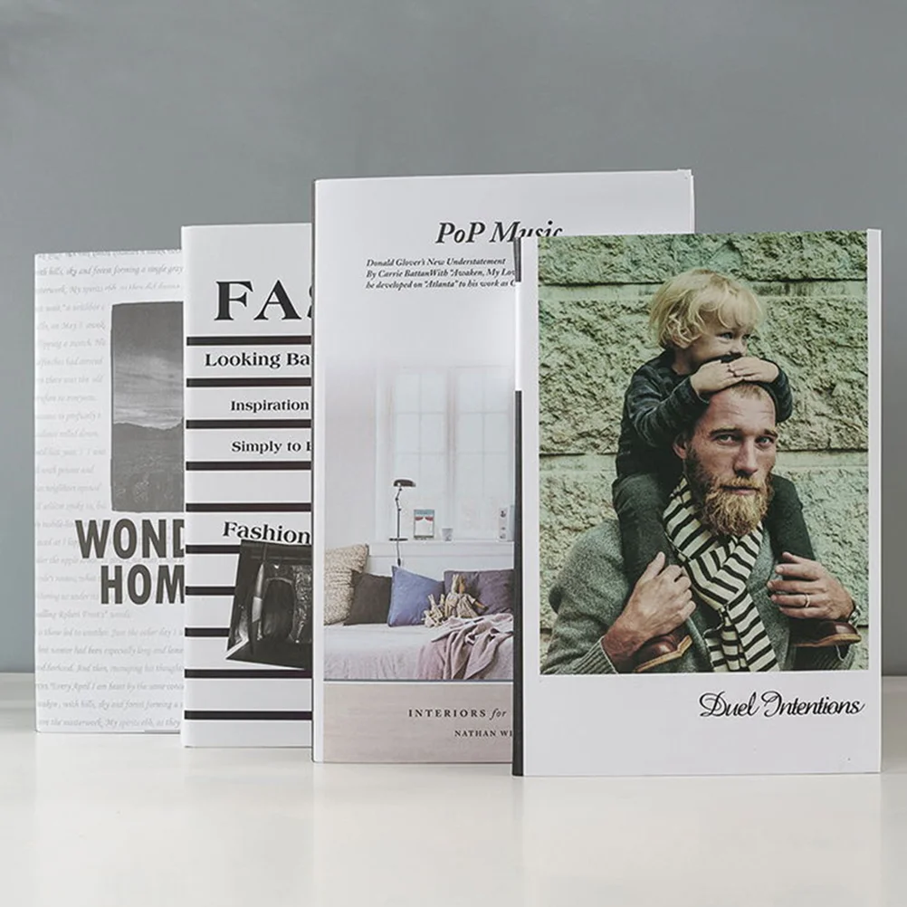 

Book Booksdecor Decorative Decoration Faux Fake Table Coffee Model Box Home Bookshelf Simulation Props Decorations Shelf Display