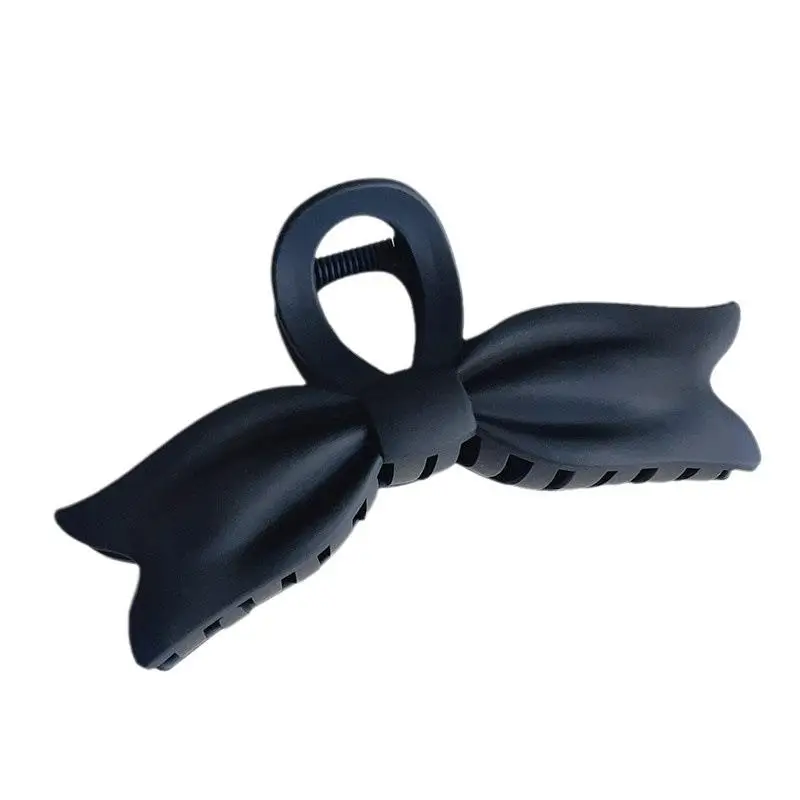 Женская заколка-краб с бантом матовая большая модная Заколка-краб аксессуар для