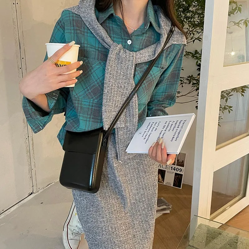 Long Keeper Fashion Handbags for Women Purses Pu Leather Shoulder Bag Solid Purse Card Mobile Phone Ladies Flap Crossbody Bags