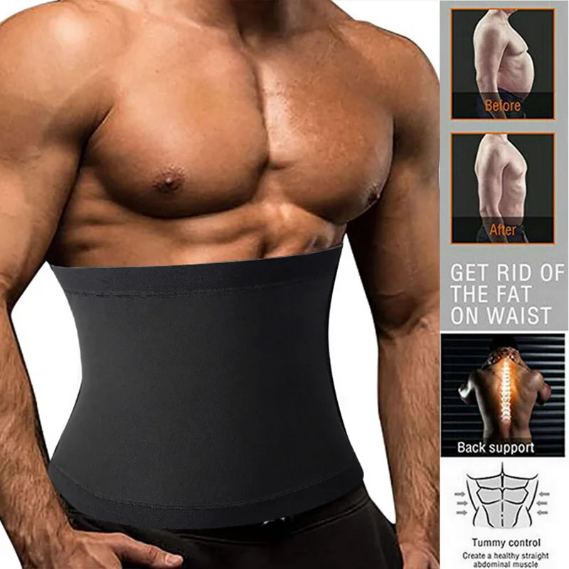 Gaine Ventre Sauna Slimming Belt for Men Fitness Cincher Training Belly Corset Sweat Fat Burning Women Body Shaper Weight Loss |