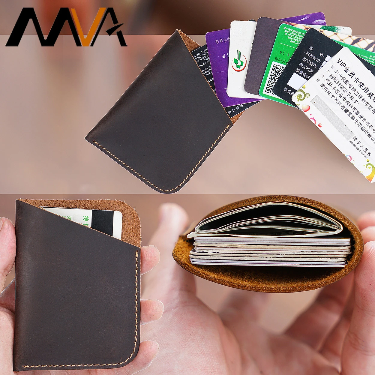 

Обложка для банковских и кредитных карт из натуральной кожи