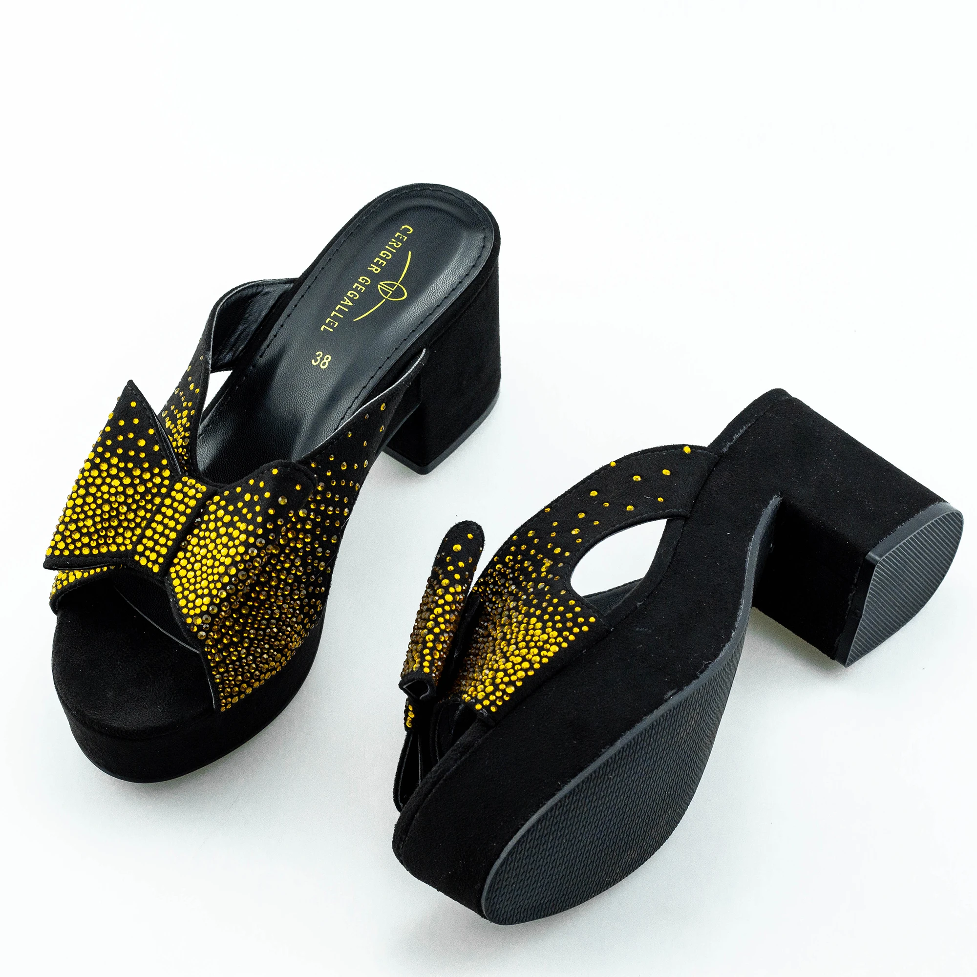 Top Brand Designer Sandals 2022 Bowknot Knotted Front Open Toe Slip on Summer Shoes Plus Size 42 Blue Silver Black Square Heels